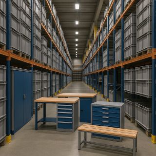 🛠 Kovový nábytok pre dielne a garáže Hľadáte odolné a funkčné riešenie pre vašu dielňu alebo garáž? Na Storage.sk nájdete...